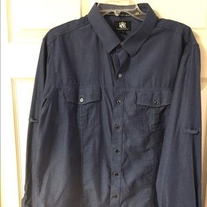 Rock & RePublic Long Sleeve Casual ButtonUp Shirt